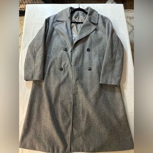 SHEIN Silver Satin Lined Jacket